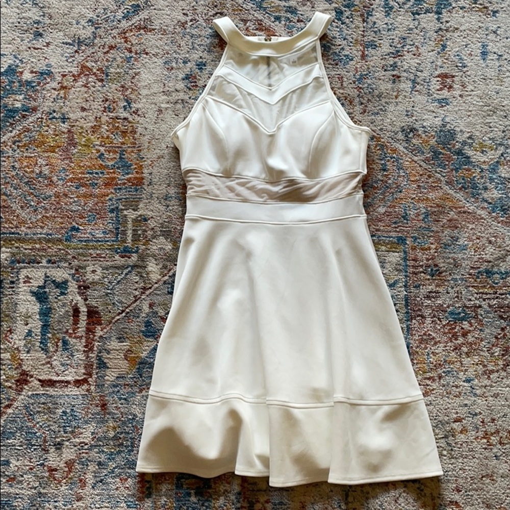Emerald Sundae white skater dress